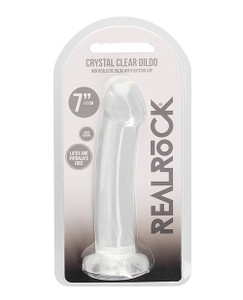 Shots Realrock Crystal Clear 7" Dildo - Transparent - Shtrea111Tra