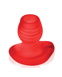 Oxballs Glowhole 1 Hollow Buttplug With Led Insert Small - Red Morph