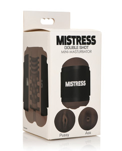 Curve Toys Mistress Mini Double Stroker Pussy & Ass - Dark
