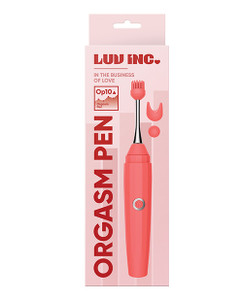 Luv Inc. Orgasm Pen With Three Attachments - Coral
