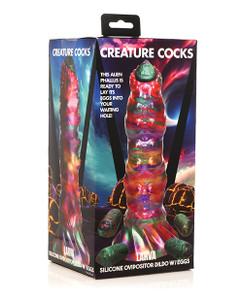 Creature Cocks Larva Ovipositor Silicone Dildo With Eggs