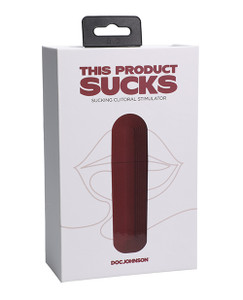 Doc Johnson This Product Sucks Lipstick Suction Toy - Red