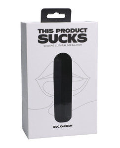 Doc Johnson This Product Sucks Lipstick Suction Toy - Black