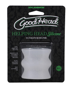 Doc Johnson Goodhead Helping Head Silicone Stroker - Frost