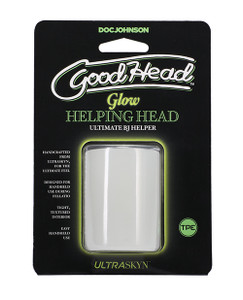 Doc Johnson Goodhead Glow Helping Head - Frost
