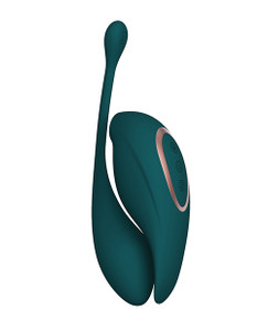Shots Twitch 2 Vibrator With Remote Control Vibrating Egg - Forest Green