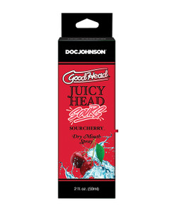 Doc Johnson Goodhead Juicy Head Dry Mouth Spray - 2 Oz Sour Blue Cherry