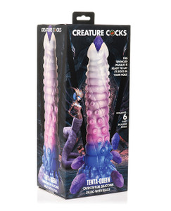 Creature Cocks Tenta-Queen Ovipositor Silicone Dildo With Eggs - Multi Color