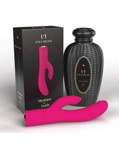 Lola Milani Mystique Rabbit With Black Bottle - Fuchsia