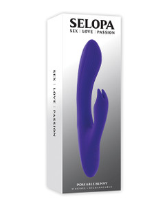 Selopa Poseable Bunny Rabbit Vibrator - Purple - SL-RS-4783