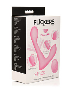 Inmi G-Flick Flicking G-Spot Vibrator With Remote - Pink