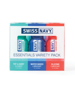 Swiss Navy Essentials Variety Pack of 3 - 1 oz Swiss Navy Essentials Variety Pack of 3 - 1 oz
