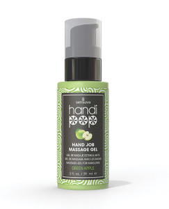 Handipop Hand Job Massage Gel - 2 oz Bottle Green Apple Handipop Hand Job Massage Gel - 2 oz Bottle Green Apple