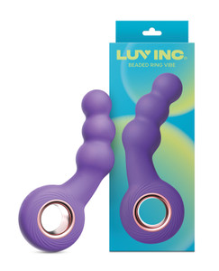 Luv Inc. Beaded Ring Vibrator - Purple