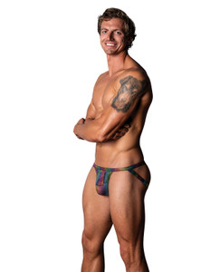 Pack & Play Jock With Front Condom Pocket - Rainbow S/M