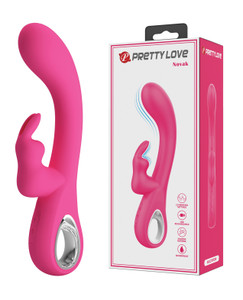 Pretty Love Novak Handle Rabbit With Bunny - Pink