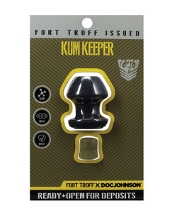 Fort Troff Kum Keeper Anal Plug - Small, Black