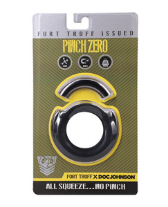 Fort Troff Pinch Zero Cock Ring - Black