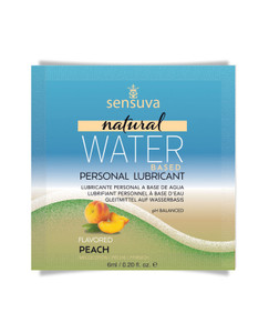 Sensuva Natural Water Based Personal Moisturizer Single Use Packet - 6 ml Peach - SENVL699-ML