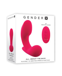 Gender X All About the Bass Curved Stimulator With Remote Control - Pink