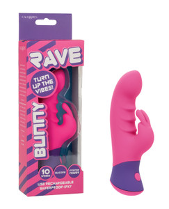 Rave Bunny Dual Massager - Pink/ Purple