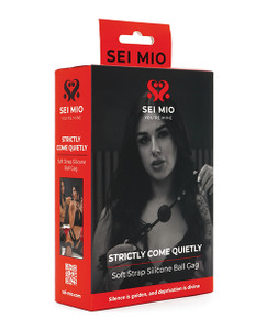Sei Mio Strictly Come Quietly Soft Strap Silicone Ball Gage - Black