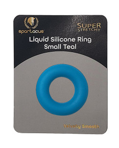 Spartacus Liquid Silicone Cock Ring Small - Teal Spartacus Liquid Silicone Cock Ring Small - Teal