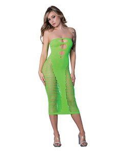 Seamless Sleeveless Gown - Neon Green O/S