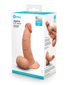 b-Vibe Slipskin 6.5" Curvy - Mocha