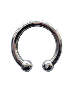 Rouge Stainless Steel Horseshoe Cock Ring 30 mm - Sliver Rouge Stainless Steel Horseshoe Cock Ring 30 mm - Sliver