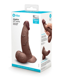 b-Vibe Slipskin 6.5" Curvy - Brown