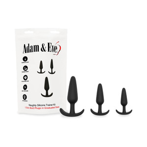Adam & Eve Naughty Silicone Trainer Kit Black (Bag Packaging)