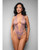 Temptress Gisele Sheer Floral Mesh Open Back Teddy - Lavender L/XL