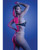Solar Flare Flash Reflective Binding Underwire Bra & Thong - Black M/L