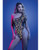 Luminescent Flash Reflective Floral Print Teddy - Black S/M