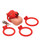 Master Series Bull Chastity Cage - Red