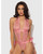 Kiki Lace & Satin Drop Off Teddy - Rose MD