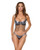 Pleasure Collection Gunmetal Glam Bra & Thong w/Removable Metal Chain Fringe - Grey XL