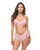 Leyla Lace and Mesh Underwire 2 pc Set - Pink S/M