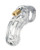 The Curve 3 3/4" Curved Cock Cage & Lock Set - Clear