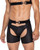 Master Chaps w/Hook & Ring Closure & Rear Cut Out (Thong Not Included) - Black XL