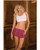 Rene Rofe School Girl Mini Skirt Plaid Pink SM
