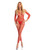 Pink Lipstick In My Head Net Bodystocking Red O/S