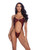 Shimmer Teddy w/Ring Detail - Red S/M