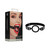 Ouch! Adjustable Silicone Ring Gag With Leather Straps Black