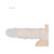 RealRock Realistic 9 in. Penis Sleeve Extender Sling Beige