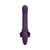 VIVE SATU Rechargeable Triple Motor Pulse-Wave Vibrating Silicone Strapless Strap-On Purple