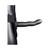 Ouch! Curved 8 in. Hollow Strap-On Gunmetal