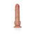 RealRock Realistic 6 in. Curved Dildo With Balls and Suction Cup Tan