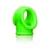 Ouch! Glow in the Dark Cockring & Ball Sling Neon Green